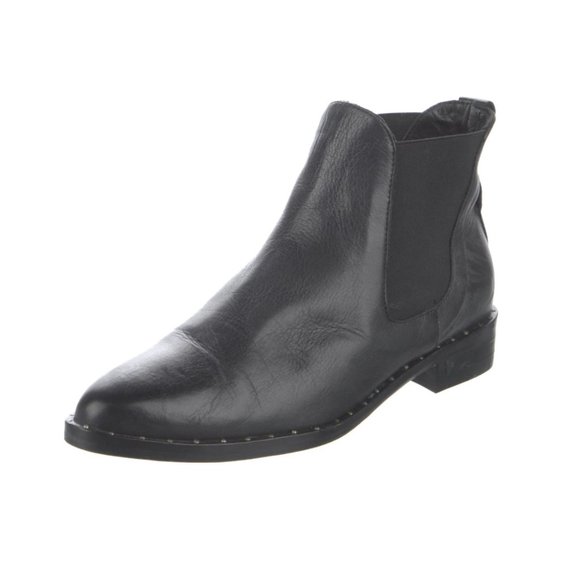 Freda Salvador Leather Studded Accent Chelsea Boots - Picture 1 of 7